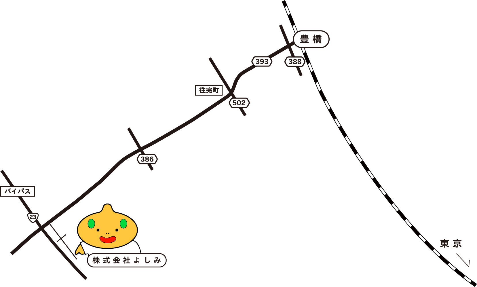 会社の地図